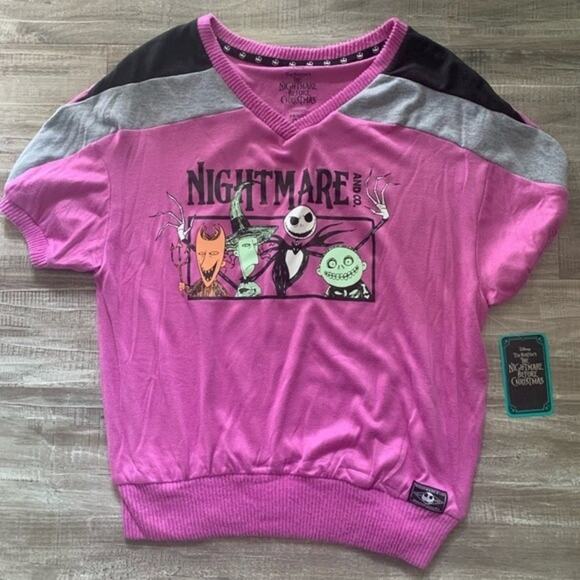 Disney’s The Nightmare Before Christmas Pajama Top Size XS - Picture 1 of 4